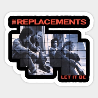 The Replacements Let It Be saquares Sticker